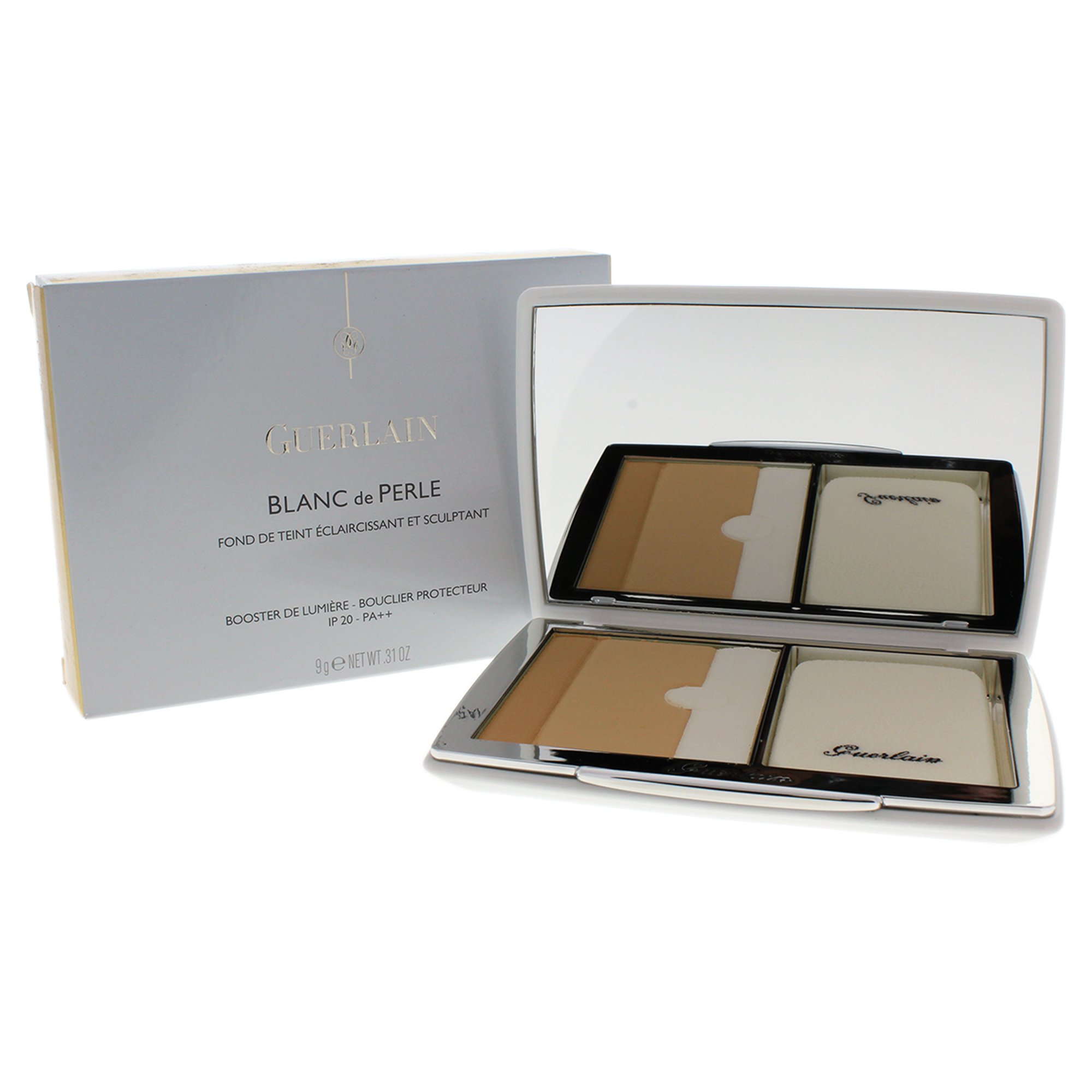 GUERLAIN BLANC de PERLE パウダーファンデーション Guerlain Blanc De Perle Bright & Sculpt Compact Foundation SPF 20